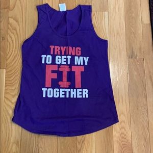 NWOTs Fun exercise tank. Get your FIT together 🤩